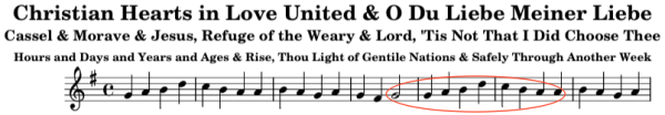 Christian Hearts in Love United contains many patterns in Farrant's chant