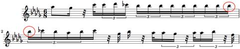 Duration Ratio 1.2 from Chopin's Nocturne in Db Major, Op. 27, No. 2