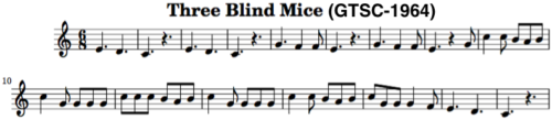 Four Versions of Three Blind Mice Spanning 350 Years